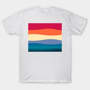 Retro Colors Waves T-Shirt